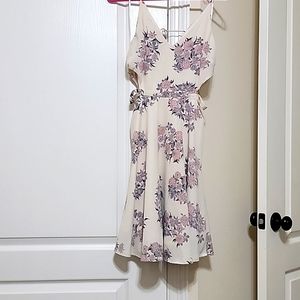 Sundress with cut-out sides